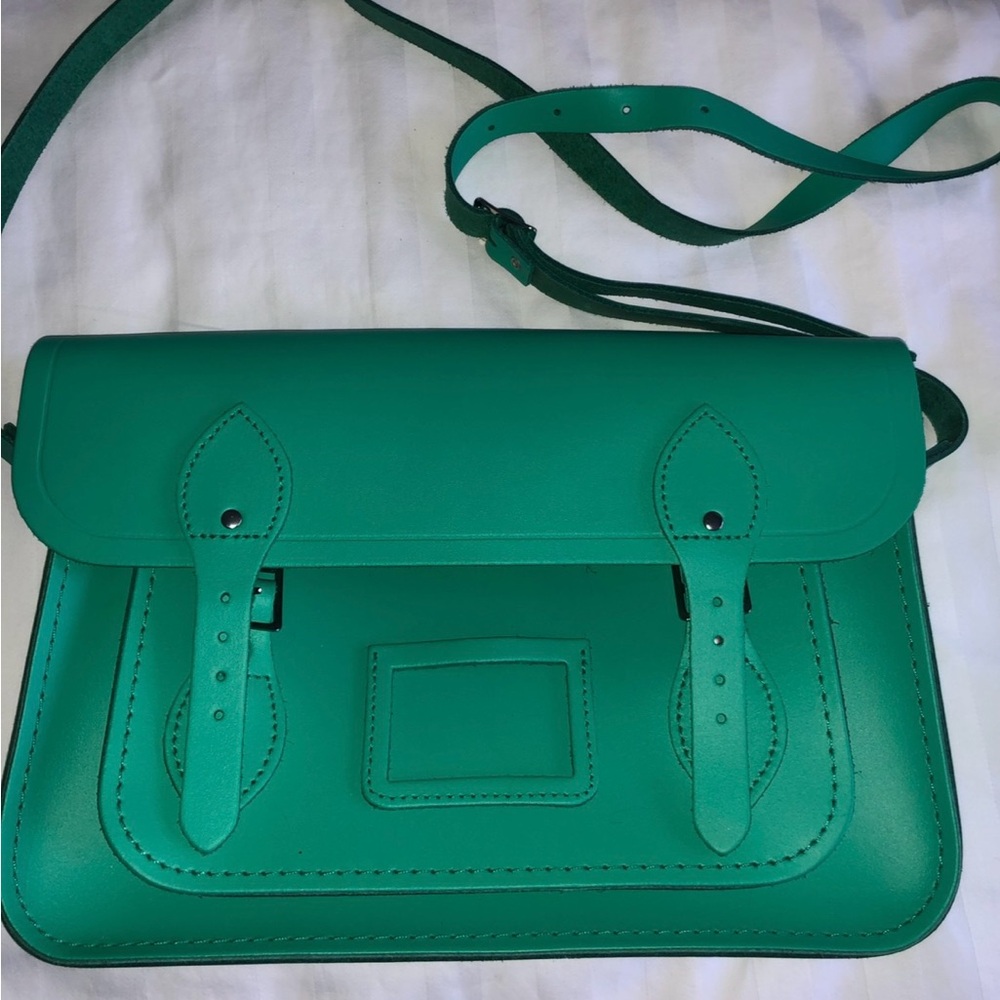 Cambridge Satchel Company Bag Leather 13" Shoulder Bag GREEN